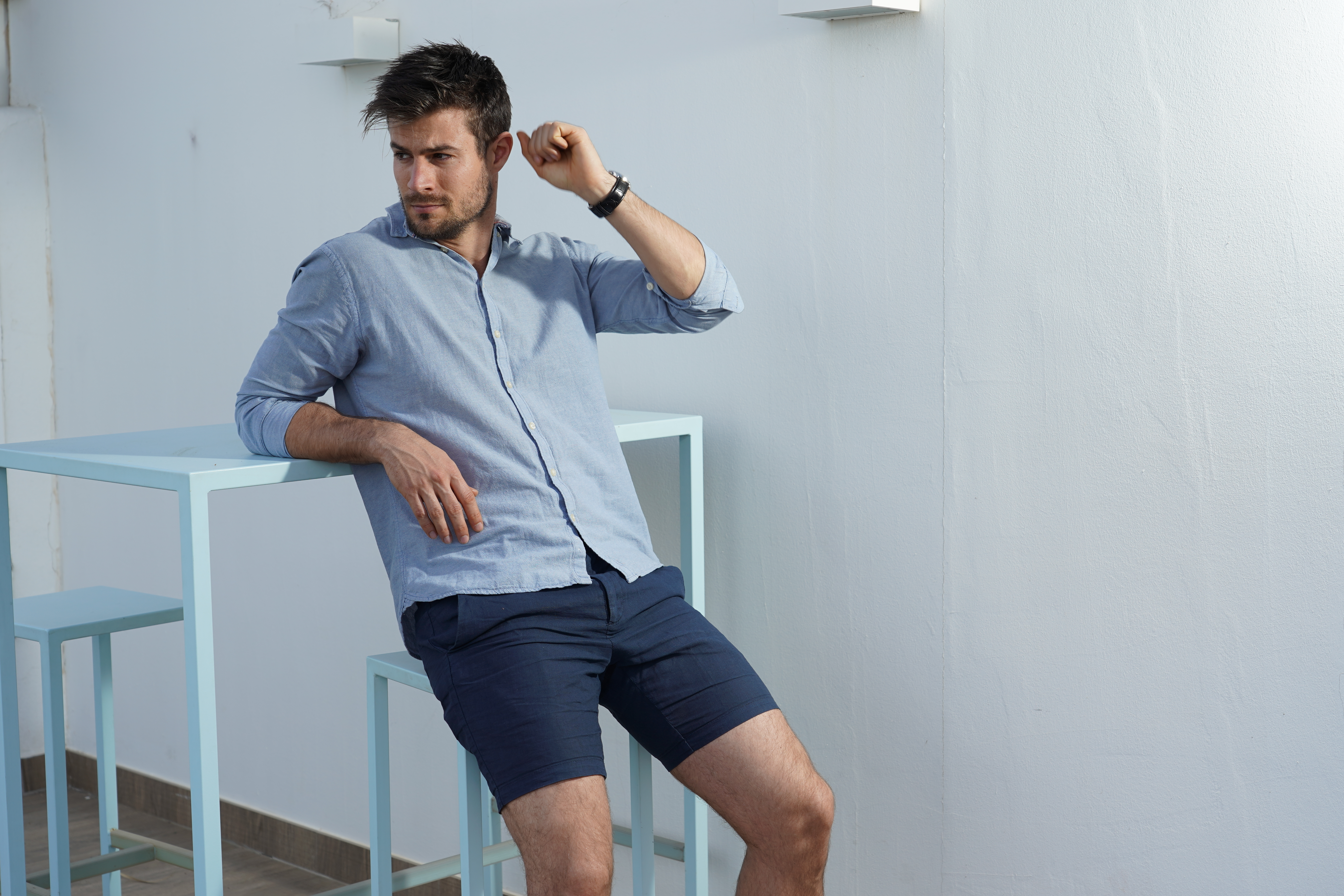 Men summer shorts styling